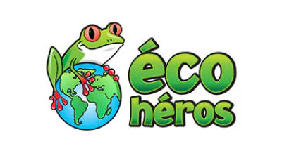 Le logo de l’organisme Éco Héros. 